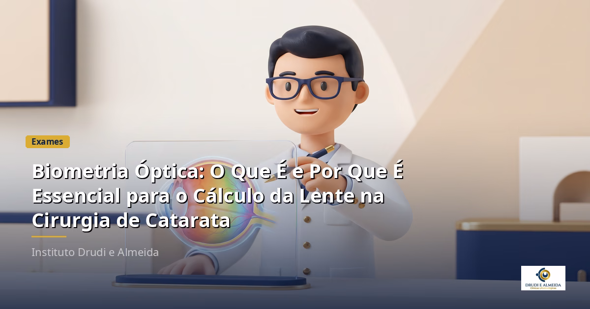 Nidek AL-Scan — Biometria Óptica do Instituto Drudi e Almeida