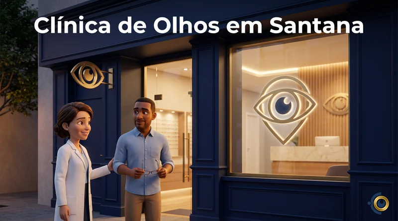 Capa ilustrativa do artigo "Clínica de Olhos em Santana | Consulta Oftalmológica" sobre saúde ocular no blog da Drudi e Almeida Oftalmologia.