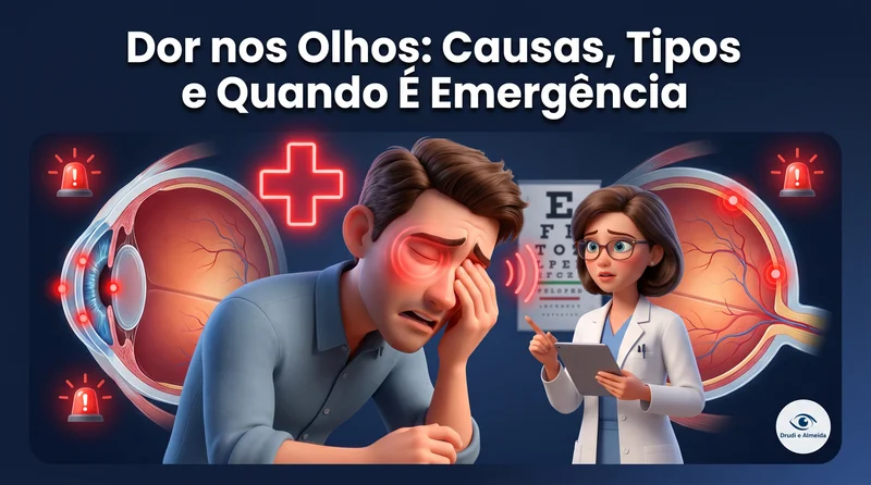 Dor nos Olhos: Causas, Tipos e Quando É uma Emergência Ocular