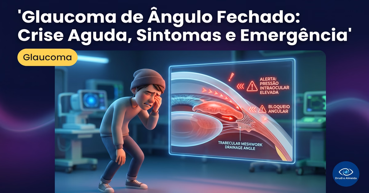 Glaucoma de Ângulo Fechado: Crise Aguda, Sintomas e Emergência