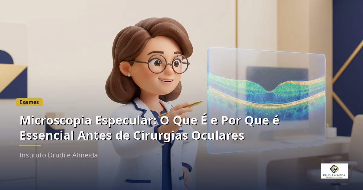 Nidek CEM-530 — Microscopia Especular do Instituto Drudi e Almeida
