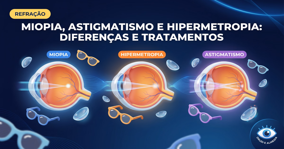 Miopia, Astigmatismo e Hipermetropia: Qual a Diferença?