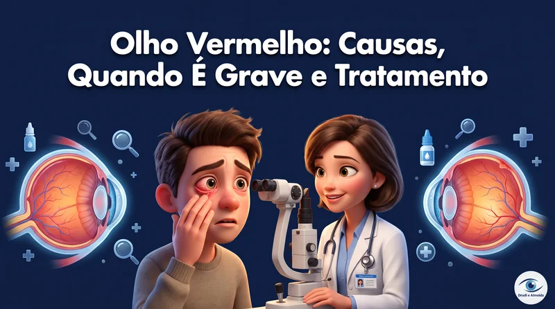 Olho Vermelho: Causas, Quando É Grave e Tratamento