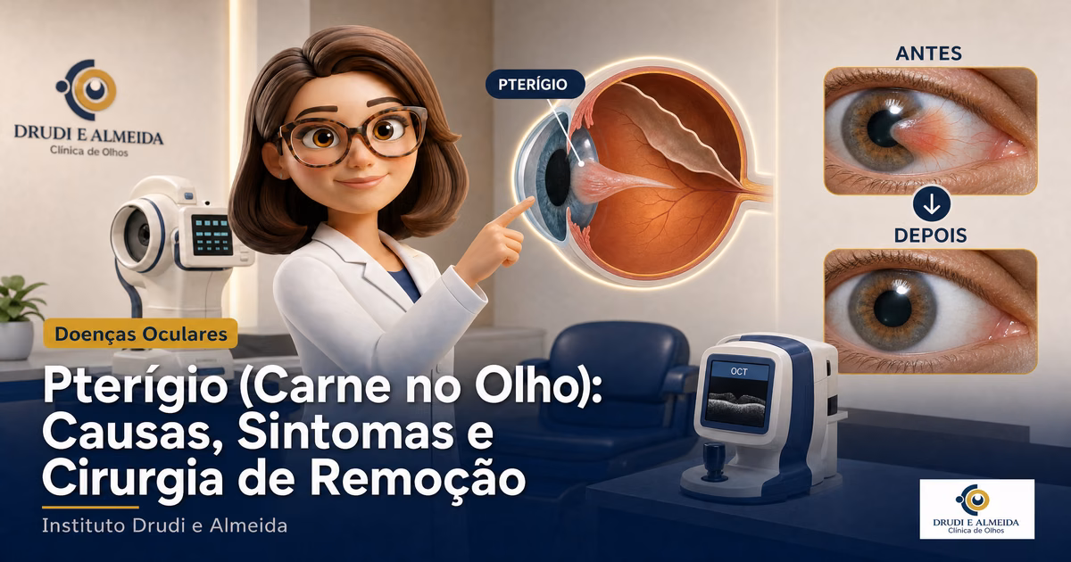 Pterígio (Carne no Olho): Sintomas, Causas e Cirurgia