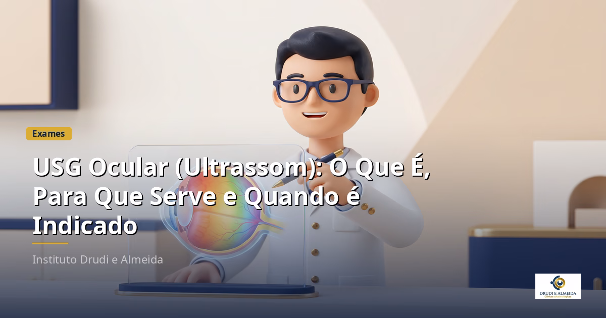Nidek US-500 — Ultrassom Ocular do Instituto Drudi e Almeida